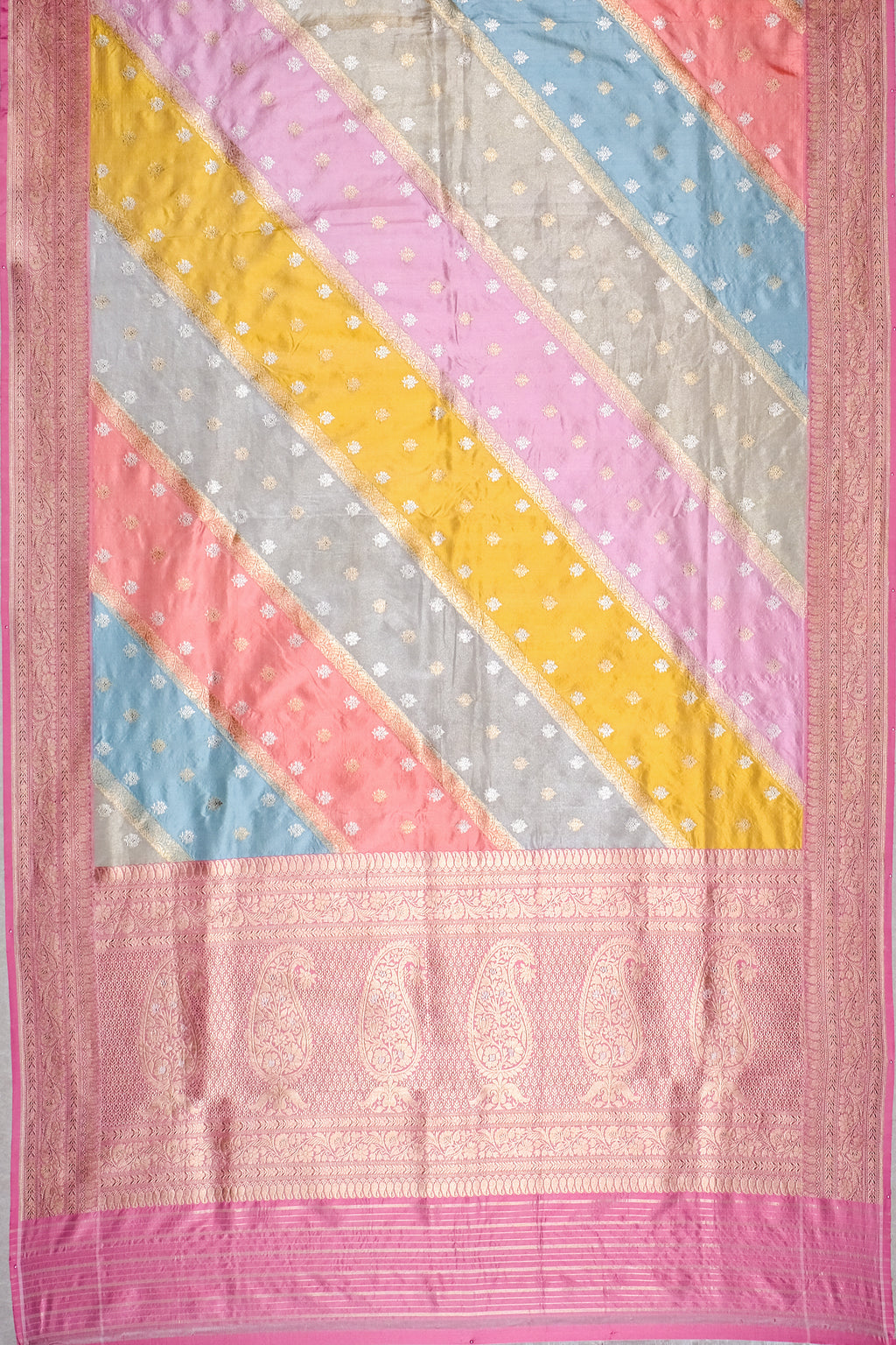 Pink Rainbow Saree