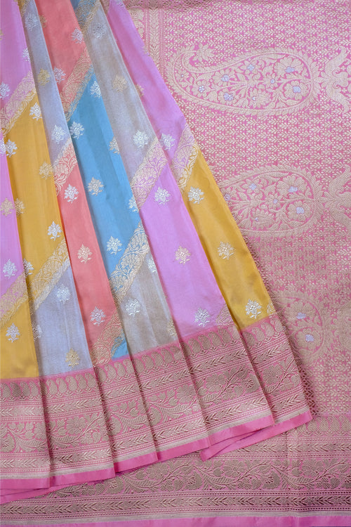 Pink Rainbow Saree