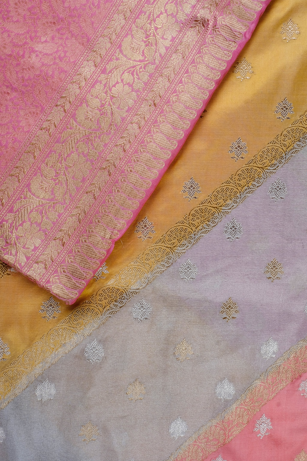 Pink Rainbow Saree