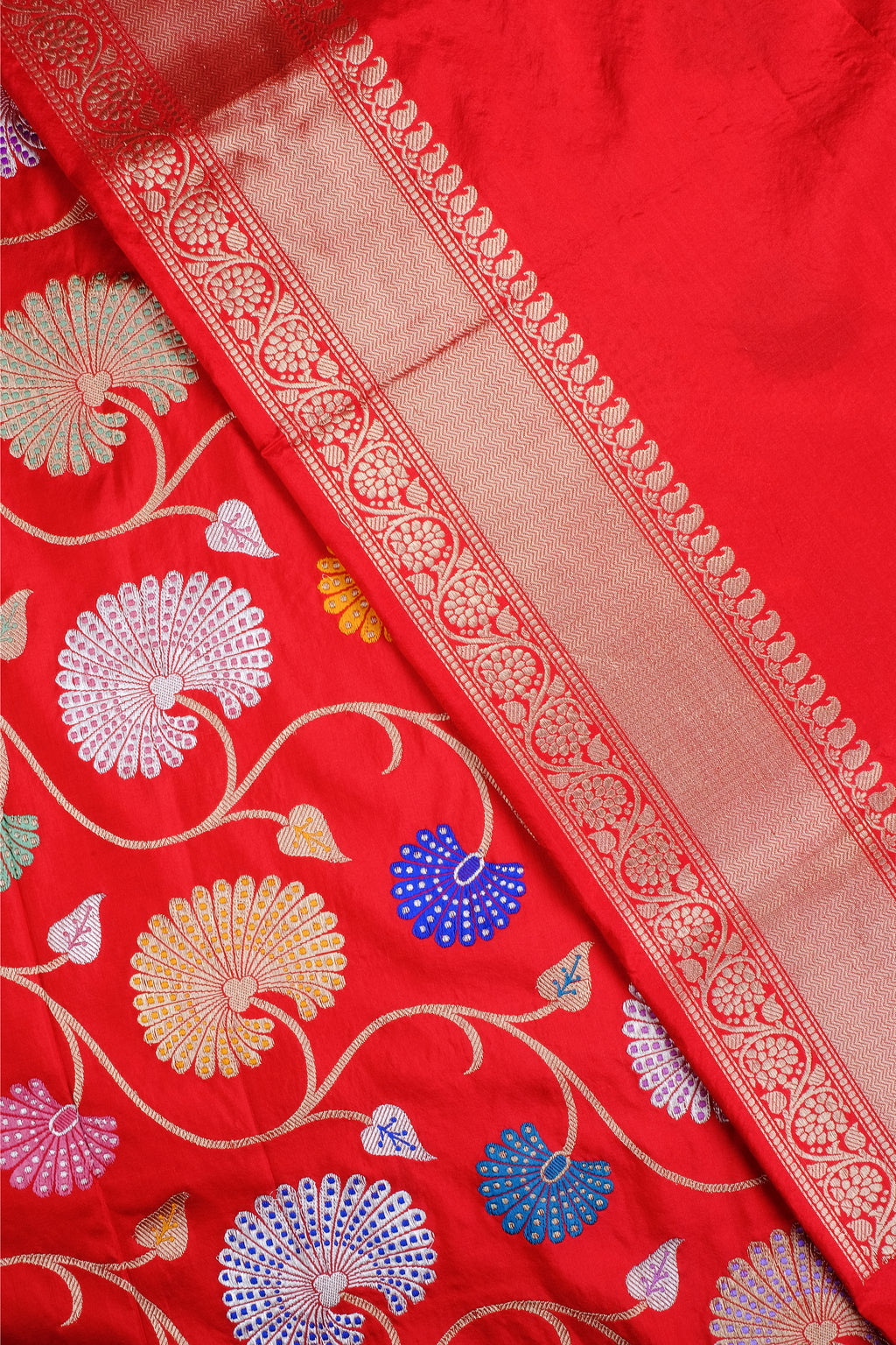 Red Designer Saree