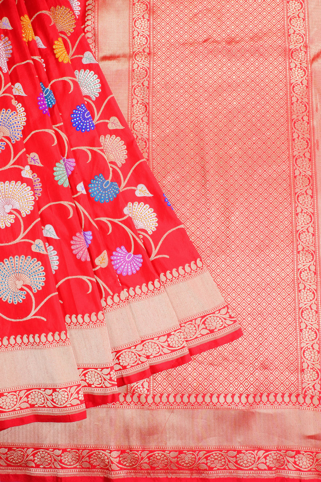 Red Designer Saree