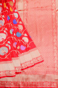 Red Designer Saree